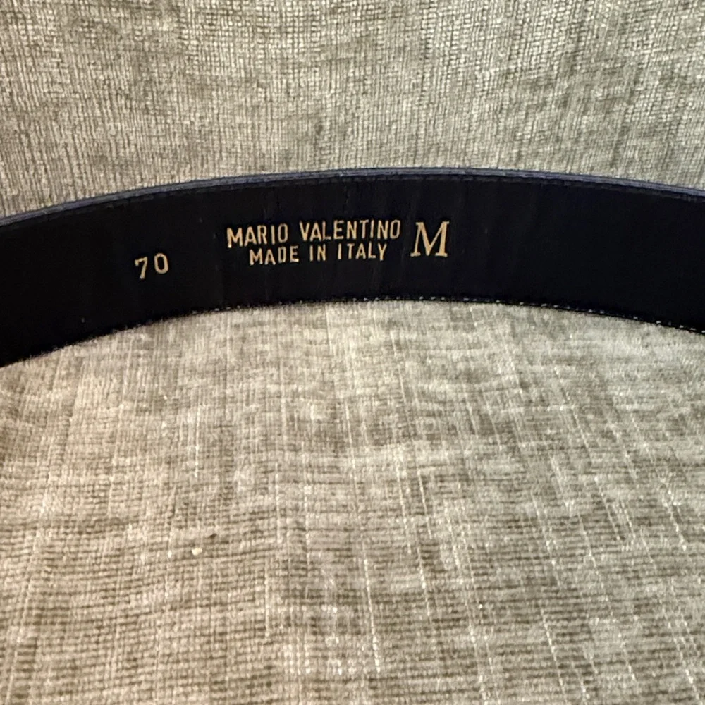 Valentino Leather Belt with Gold Buckle - Picture 4 of 5